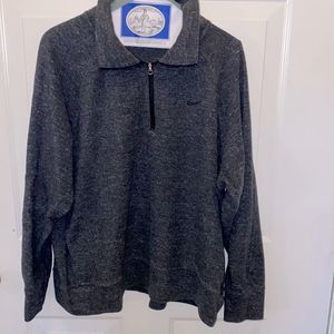 NIKE Half Zip Blue Knit With Pockets XL